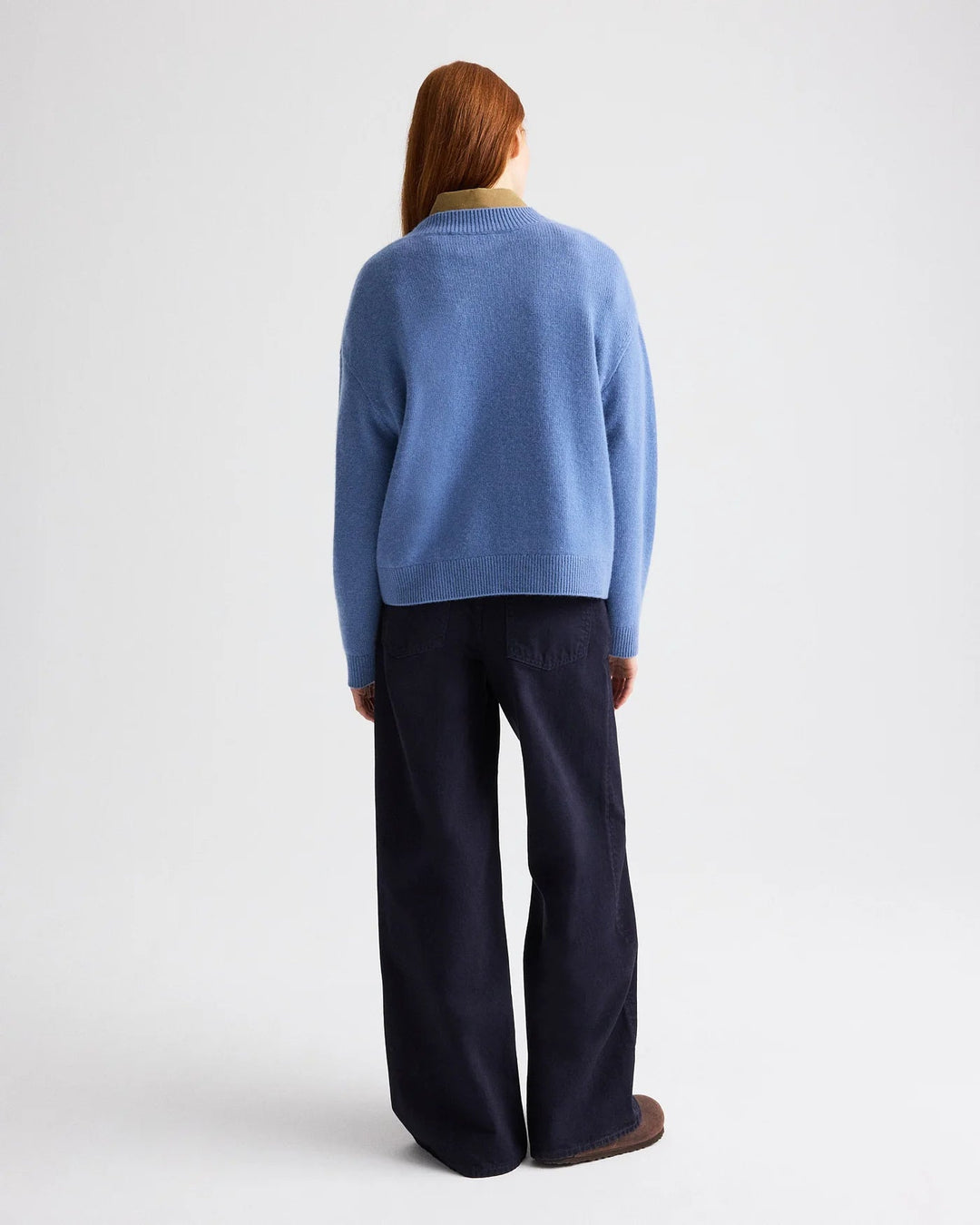 TWP - Country Blue Boy Crewneck Cashmere Sweater - Kalifornia Jean Bar