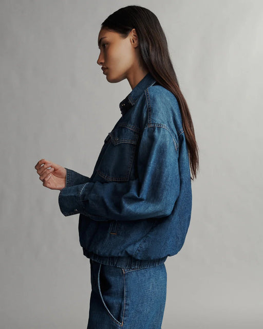 TWP - Dark Wash Denim Bubble Jacket - Kalifornia Jean BarTWP - Dark Wash Denim Bubble Jacket