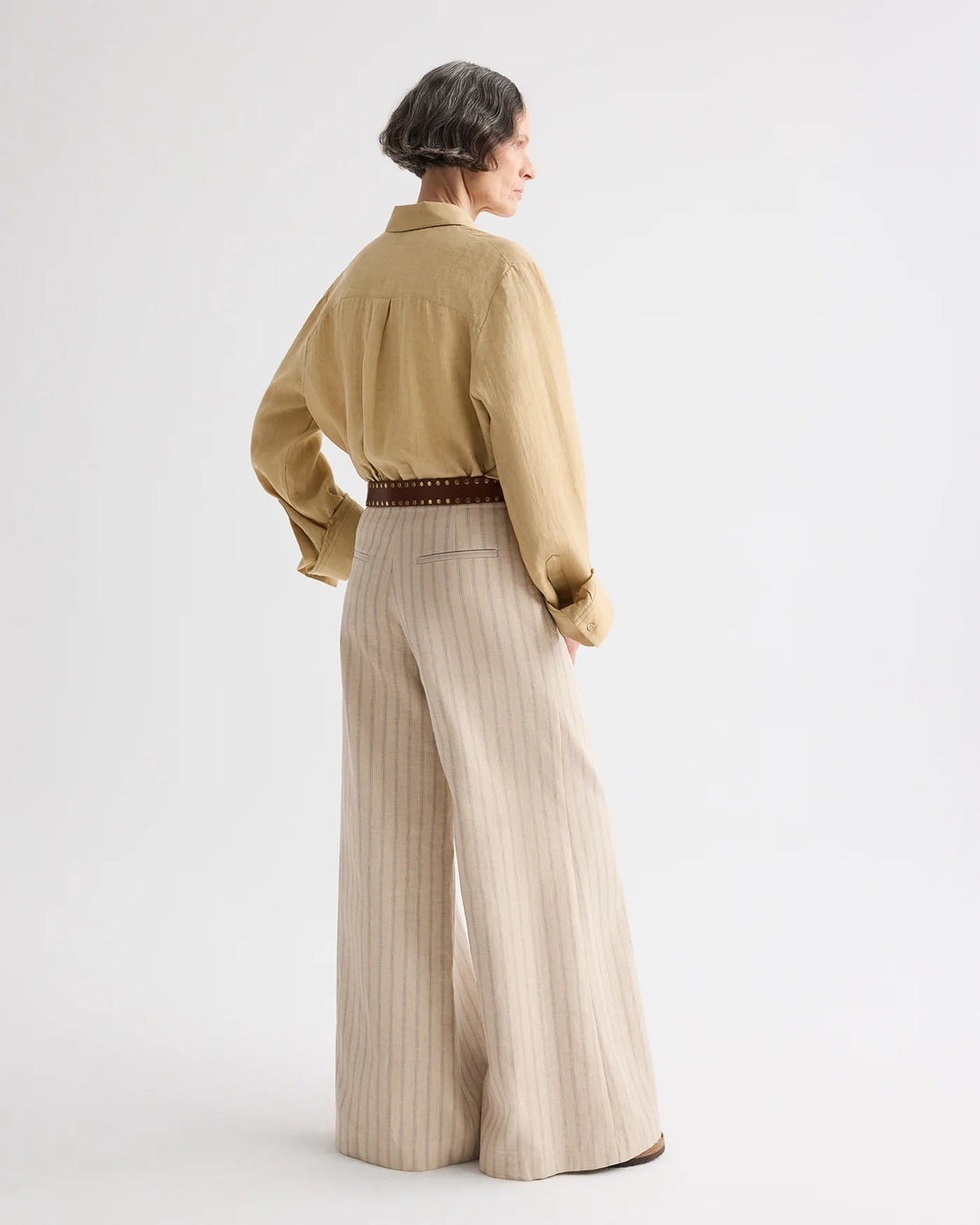 TWP - Demie Linen Pant in Ecru - Kalifornia Jean Bar