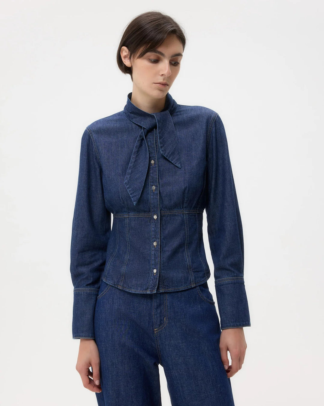 TWP - Fifis Shirt in Dark Stone - Kalifornia Jean Bar