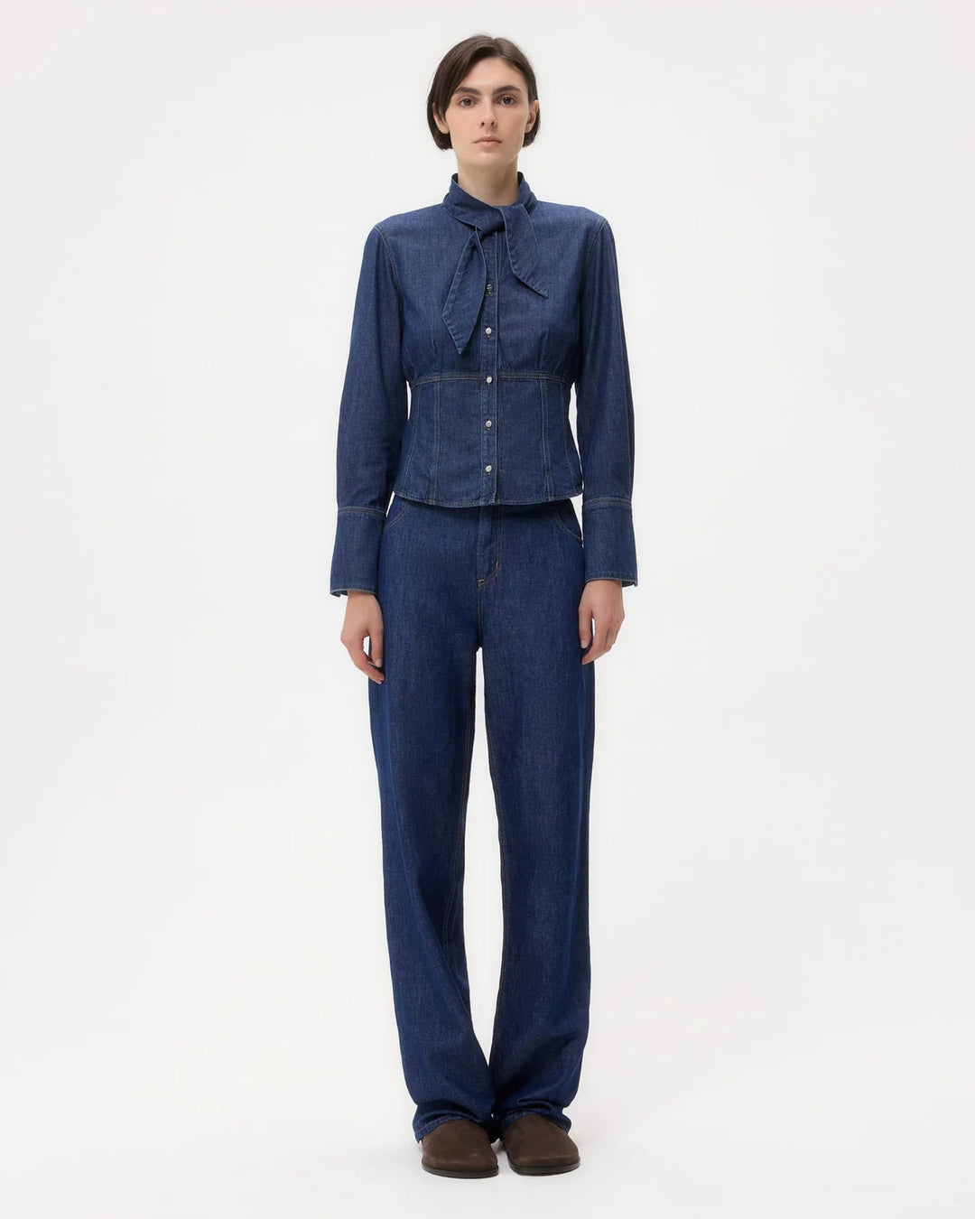 TWP - Fifis Shirt in Dark Stone - Kalifornia Jean Bar