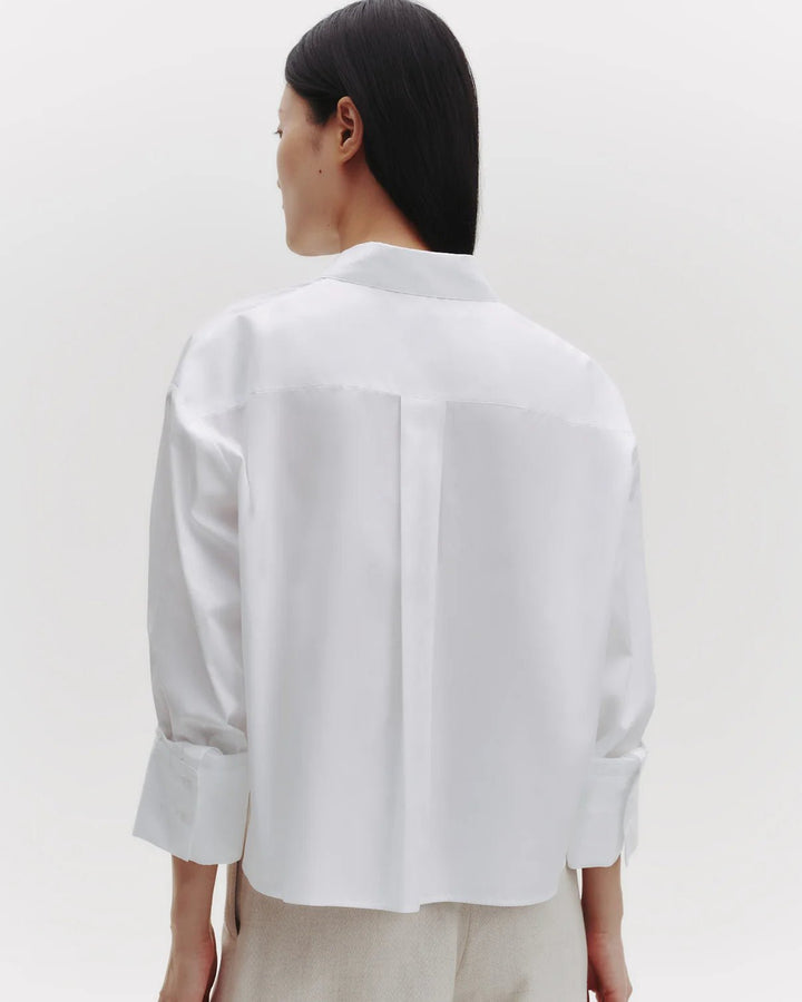 TWP - J.D. in White Oxford Cotton Shirting - Kalifornia Jean Bar