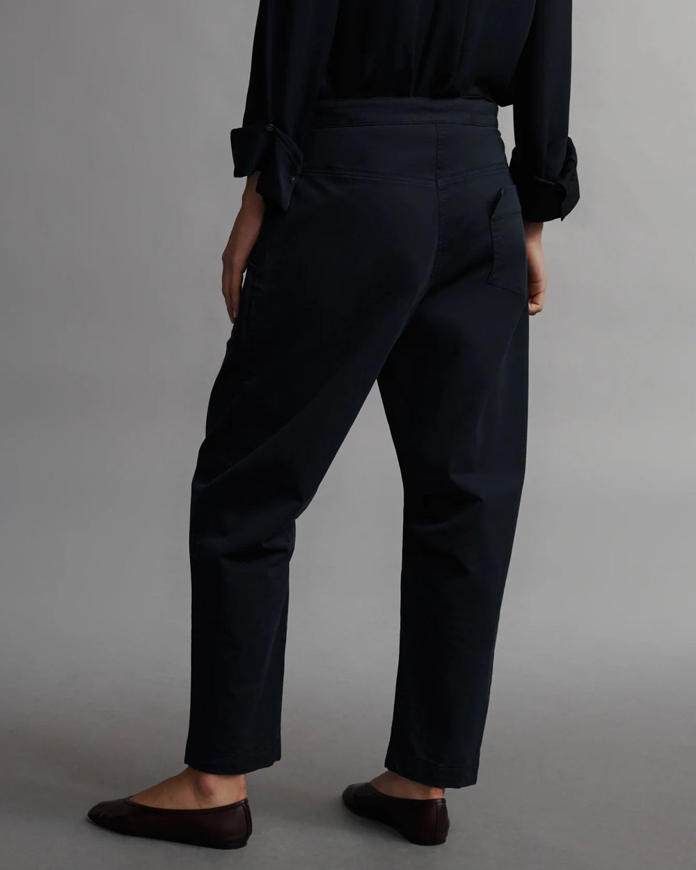 TWP - Jetties Beach Pant in Midnight Stretch Compact Cotton - Kalifornia Jean Bar TWP - Jetties Beach Pant in Midnight Stretch Compact Cotton womens pants