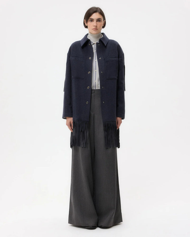 TWP - Midnight Cowboy Jacket in Cashmere Coating - Kalifornia Jean Bar