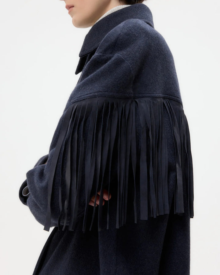 TWP - Midnight Cowboy Jacket in Cashmere Coating - Kalifornia Jean Bar