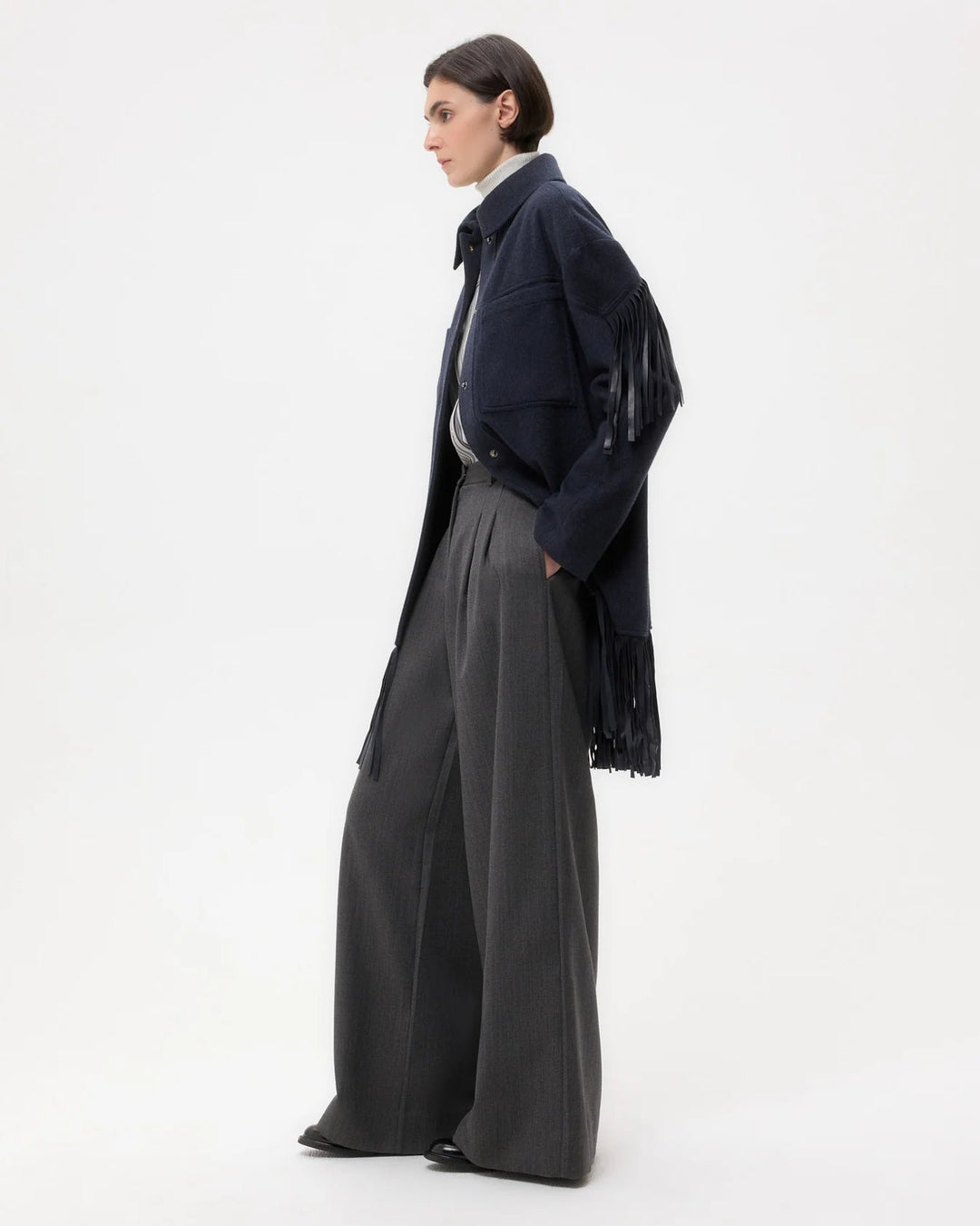 TWP - Midnight Cowboy Jacket in Cashmere Coating - Kalifornia Jean Bar