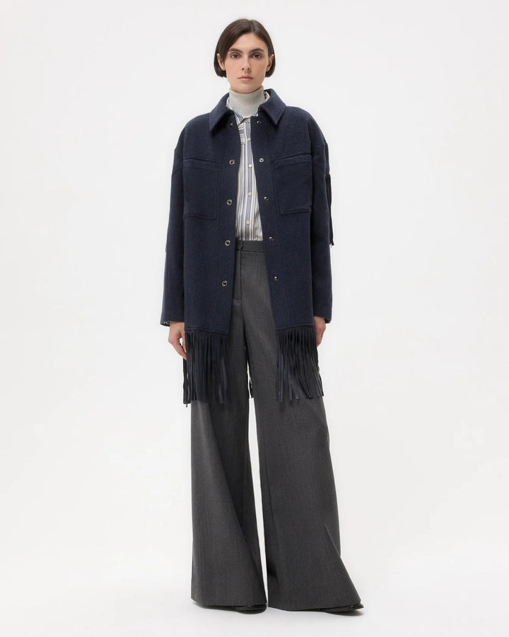 TWP - Midnight Cowboy Jacket in Cashmere Coating - Kalifornia Jean Bar