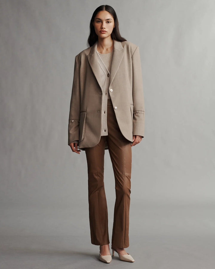 TWP - Mo Blazer in Light Wool Sandstone - Kalifornia Jean Bar