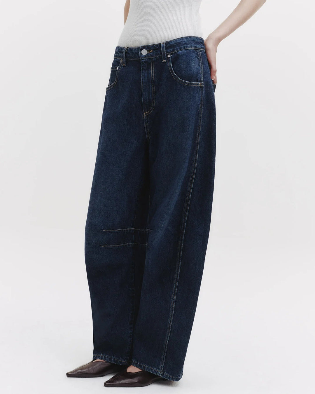 TWP - New Barrel Denim Jean in Dark Wash - Kalifornia Jean Bar