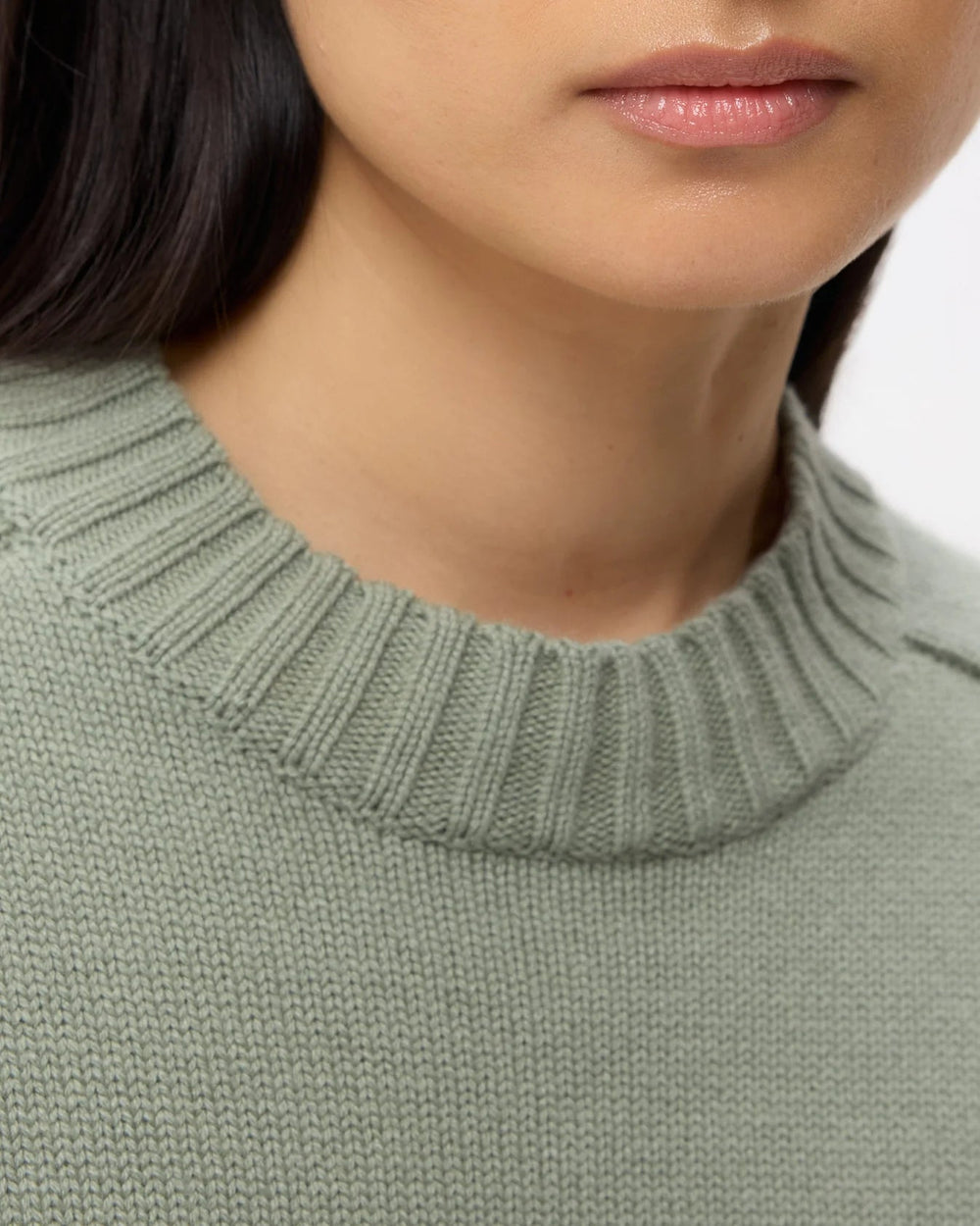 TWP - New Jill Crewneck in Martini Olive - Kalifornia Jean Bar