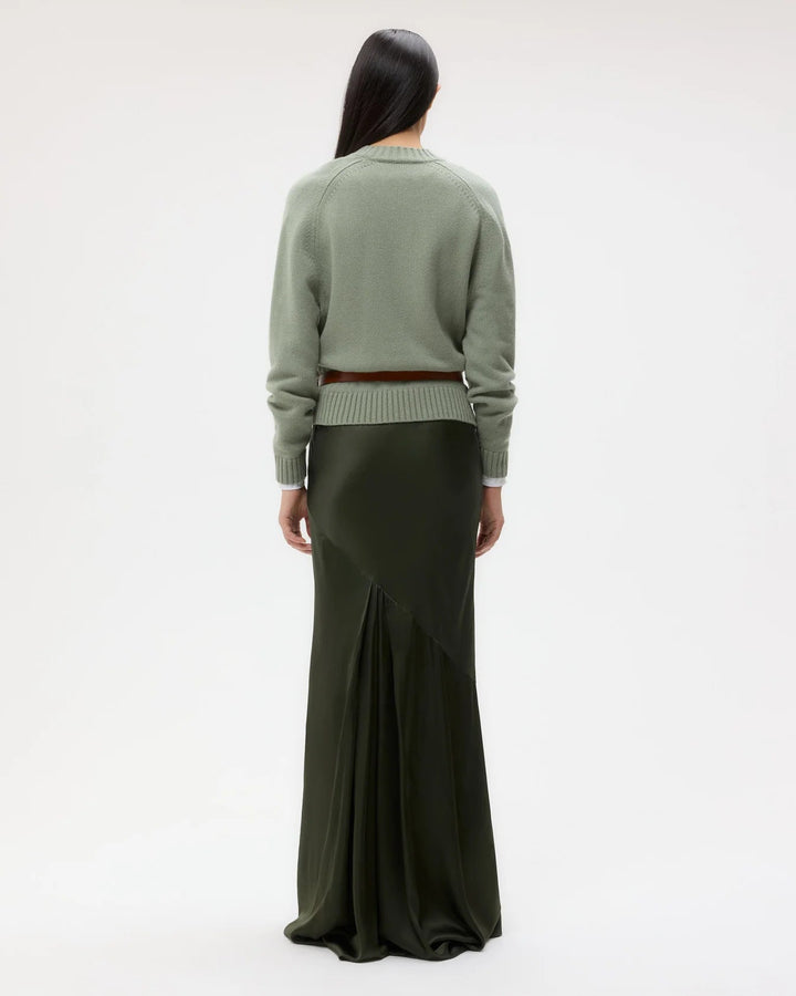 TWP - New Jill Crewneck in Martini Olive - Kalifornia Jean Bar