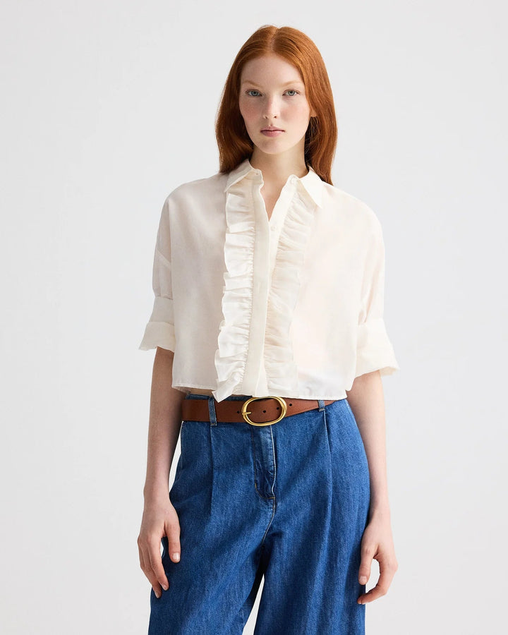 TWP - Next Ex Ruffle Ivory Silk - Kalifornia Jean Bar