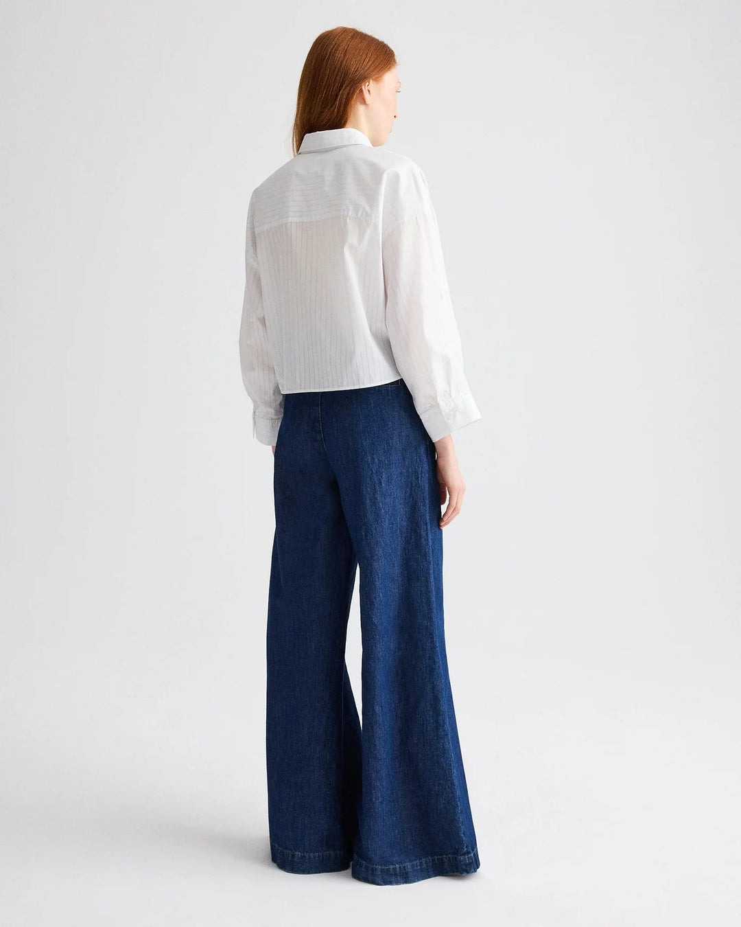 TWP - Next Ex Shirt White/Light Blue Drop Needle - Kalifornia Jean Bar