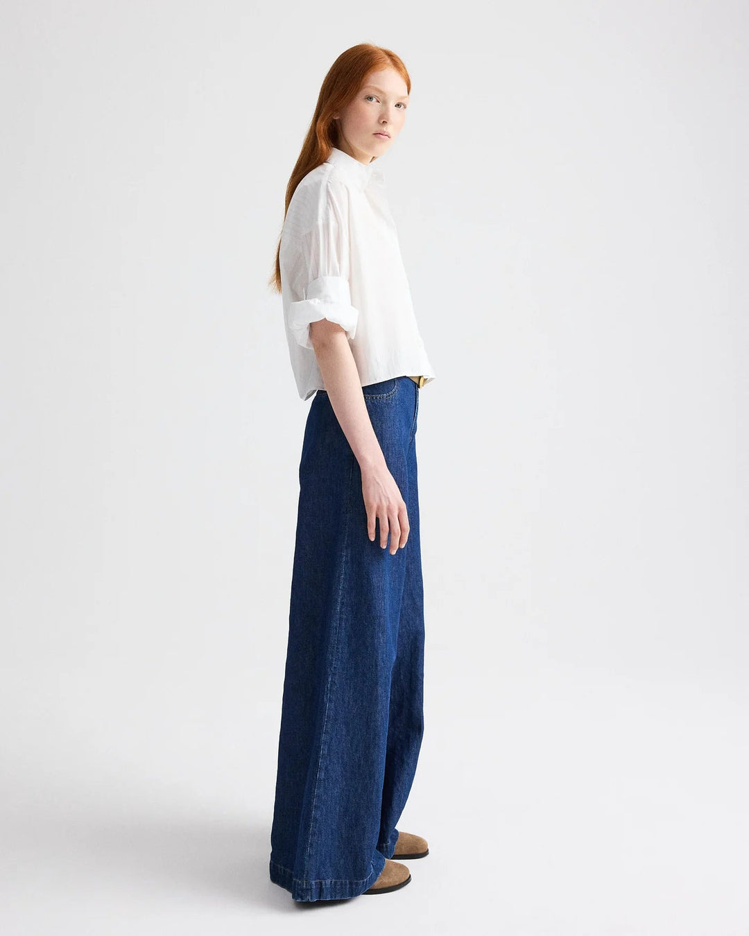 TWP - Next Ex Shirt White/Light Blue Drop Needle - Kalifornia Jean Bar