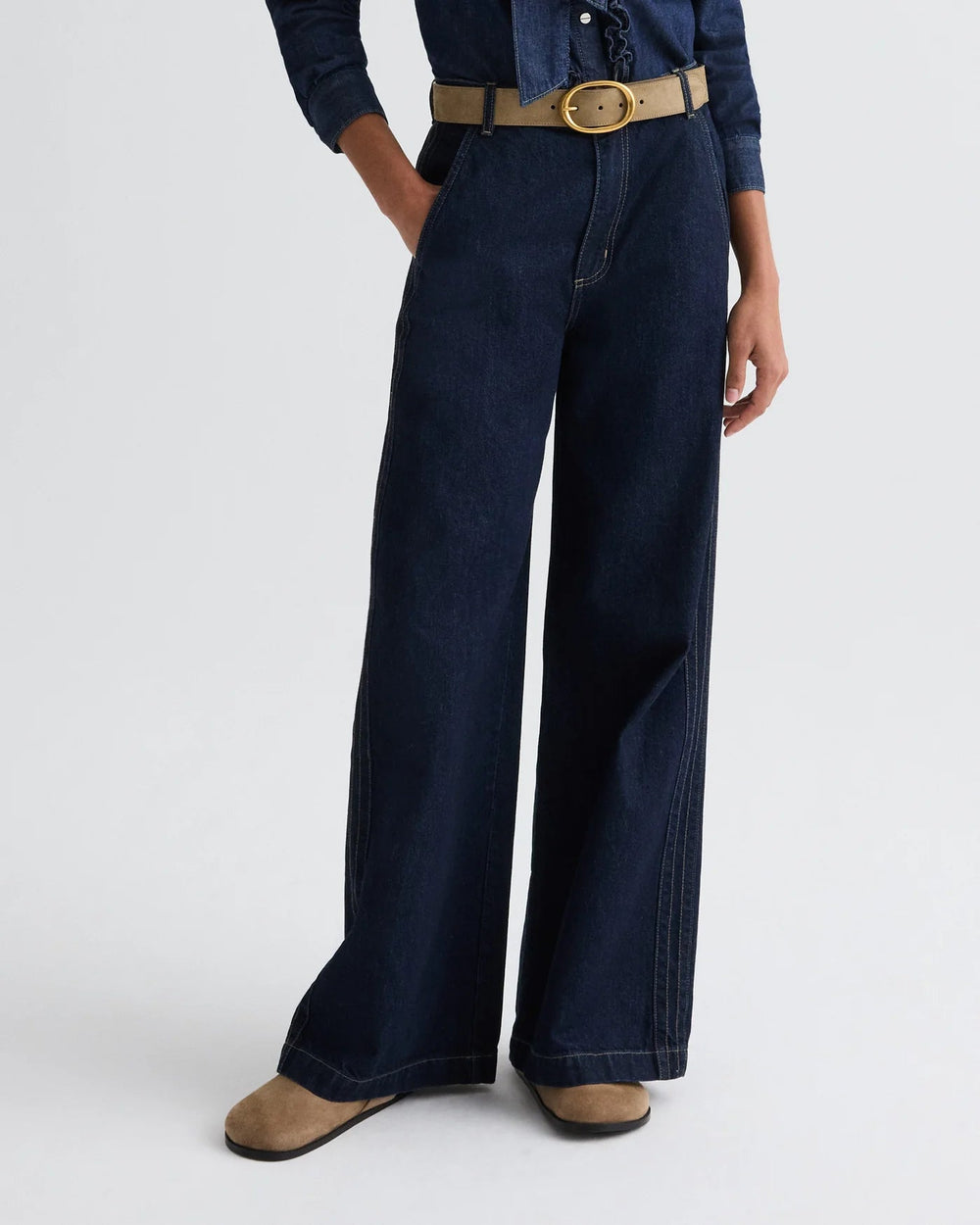 TWP - Petrified Oak Wide Belt - Kalifornia Jean Bar