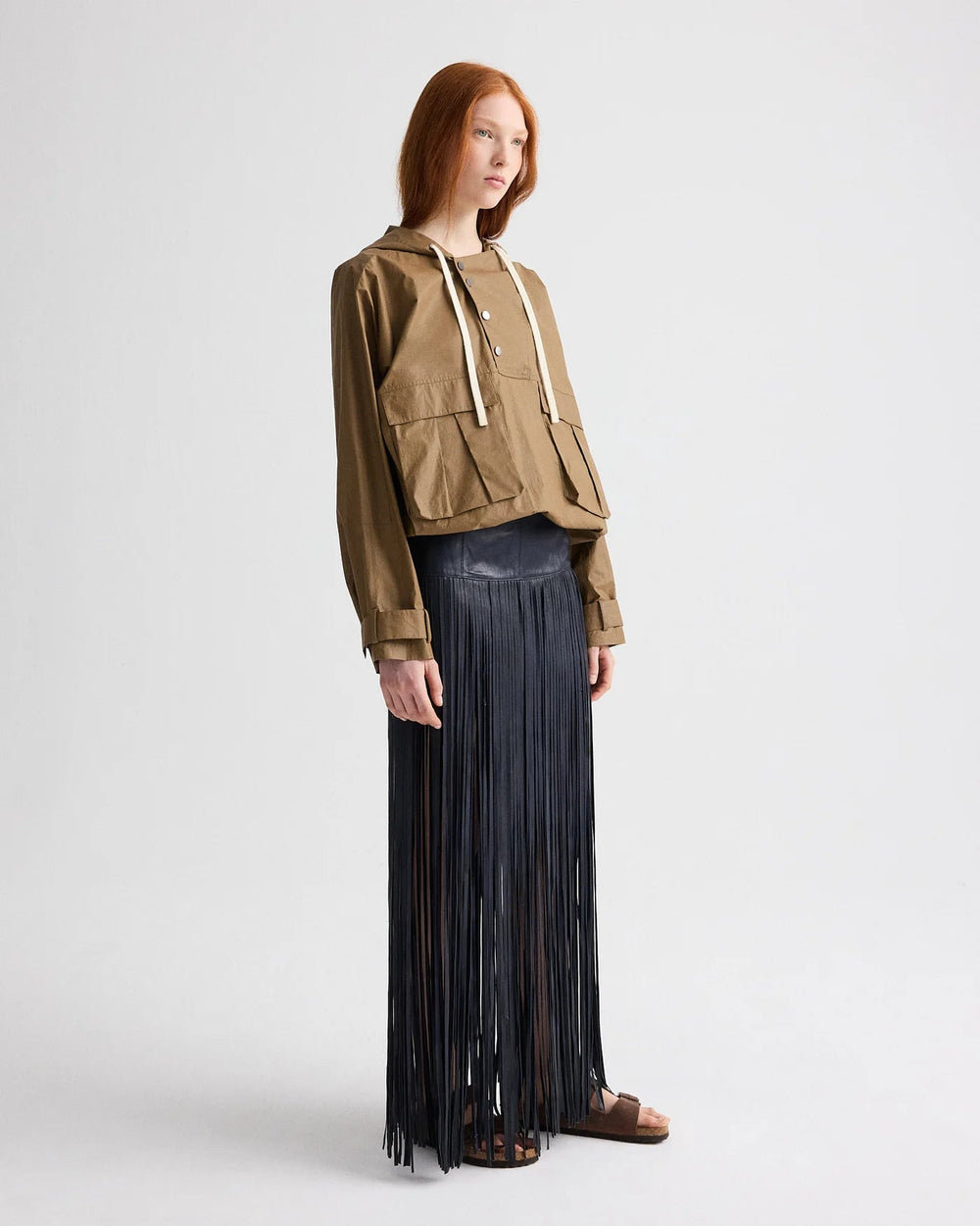 TWP - Rain Check Hoodie in Ermine - Kalifornia Jean Bar