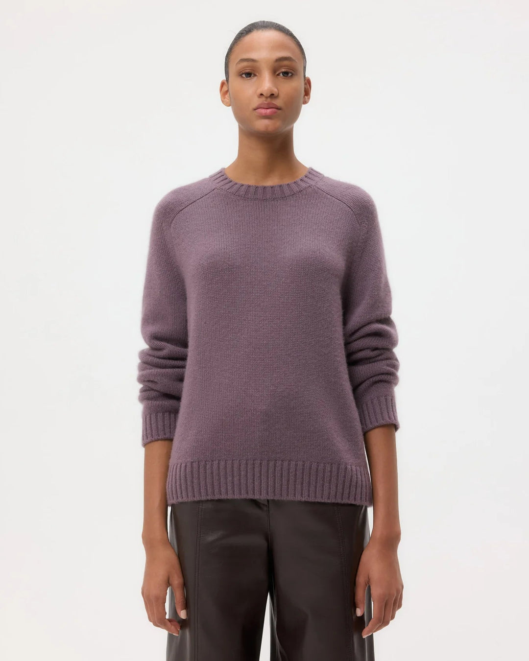 TWP - Smoked Lavender New Jill Cashmere Crewneck - Kalifornia Jean Bar
