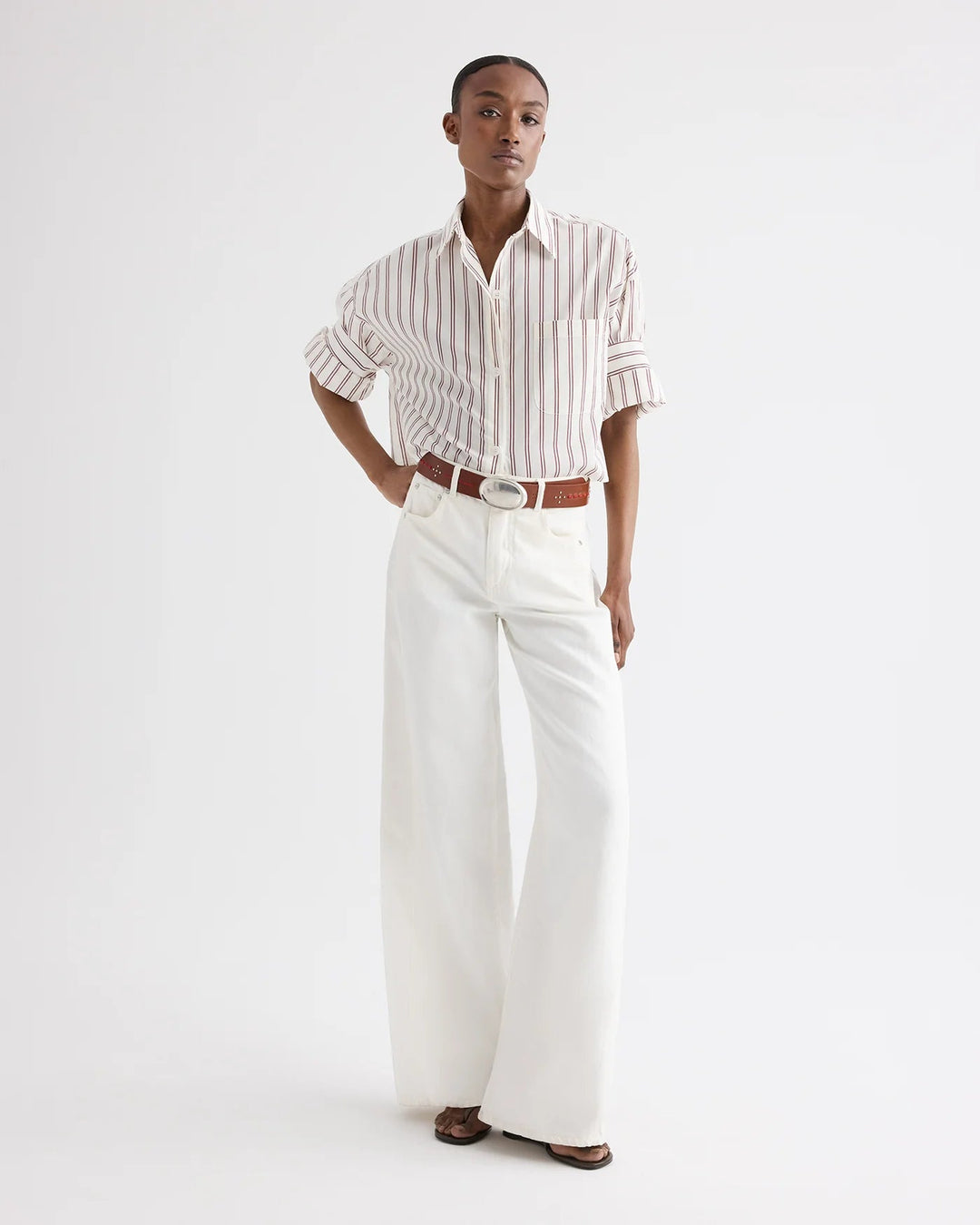 TWP - West 11th St Jean in White - Kalifornia Jean Bar