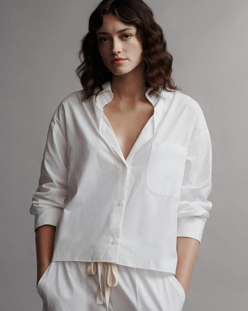 TWP - White The Day After Shirt in Washed Cotton Poplin - Kalifornia Jean BarTWP - White The Day After Shirt in Washed Cotton Poplin