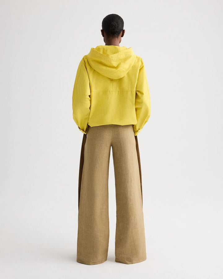 TWP - Yellow Rain Check Water Repellent Hoodie - Kalifornia Jean Bar