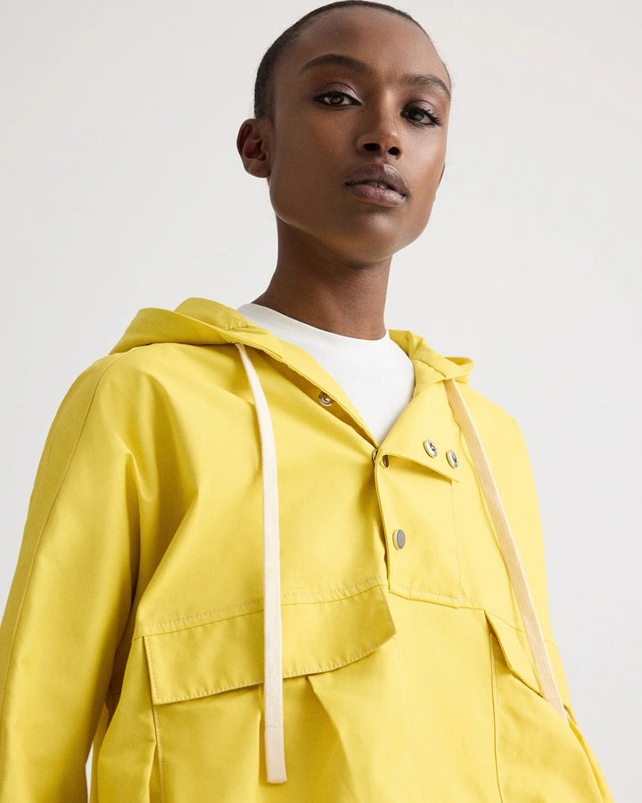TWP - Yellow Rain Check Water Repellent Hoodie - Kalifornia Jean Bar