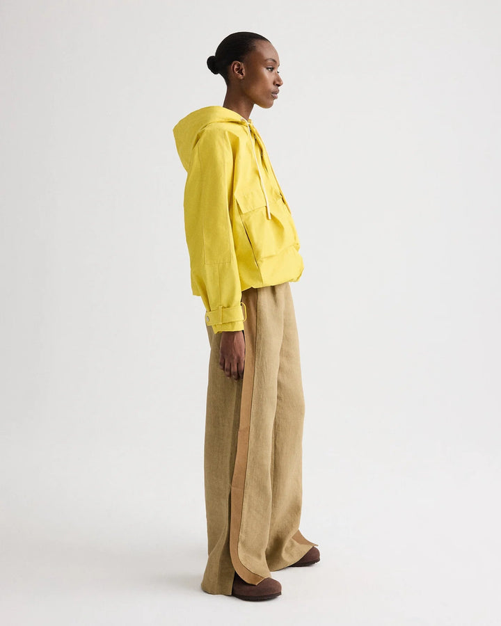 TWP - Yellow Rain Check Water Repellent Hoodie - Kalifornia Jean Bar