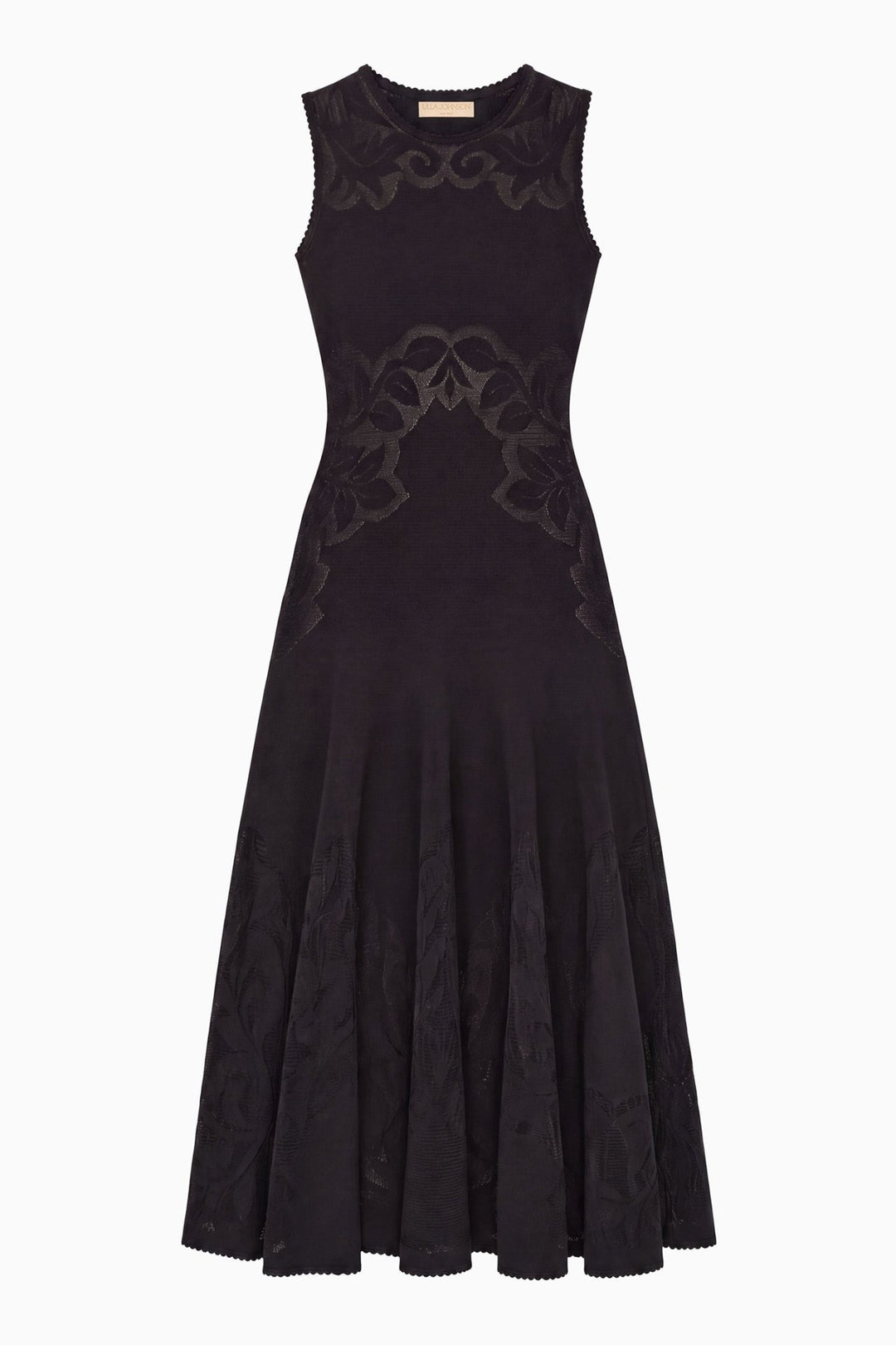 Ulla Johnson - Corinthia Knit Dress in Noir - Kalifornia Jean Bar