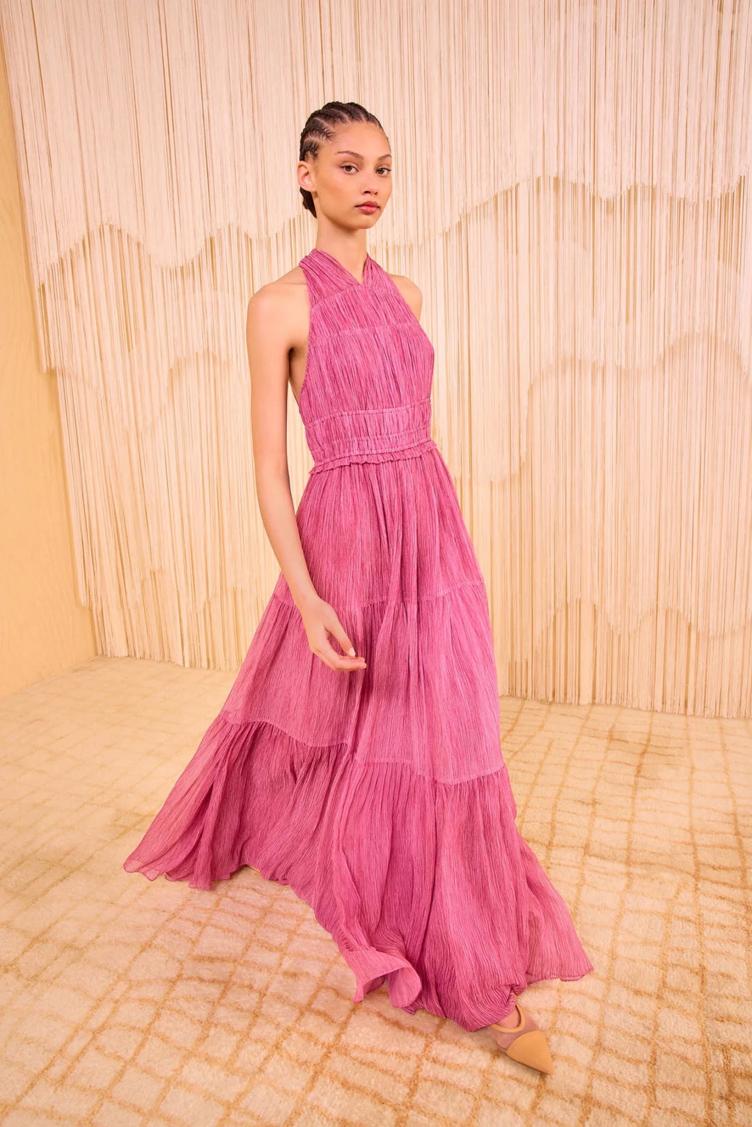 Ulla Johnson - Freesia Gown Amaranthus Silk - Kalifornia Jean Bar