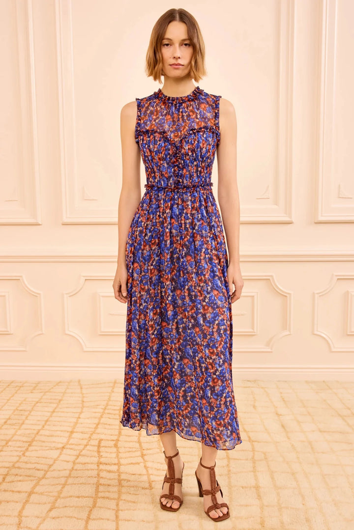 Ulla Johnson - Kassia Silk Dress Violet - Kalifornia Jean Bar