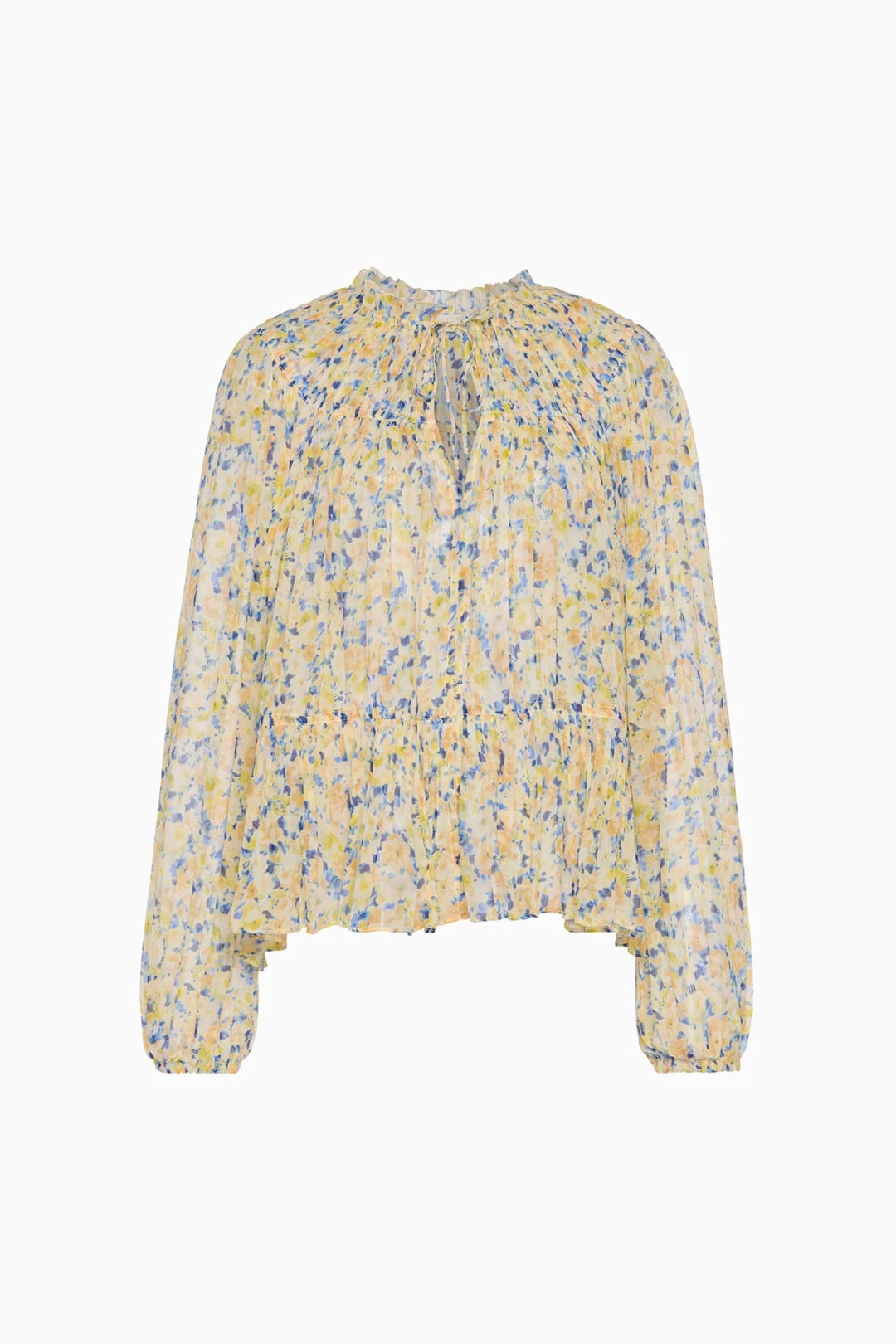 Ulla Johnson - Leandra Silk Daffodil Blouse - Kalifornia Jean Bar