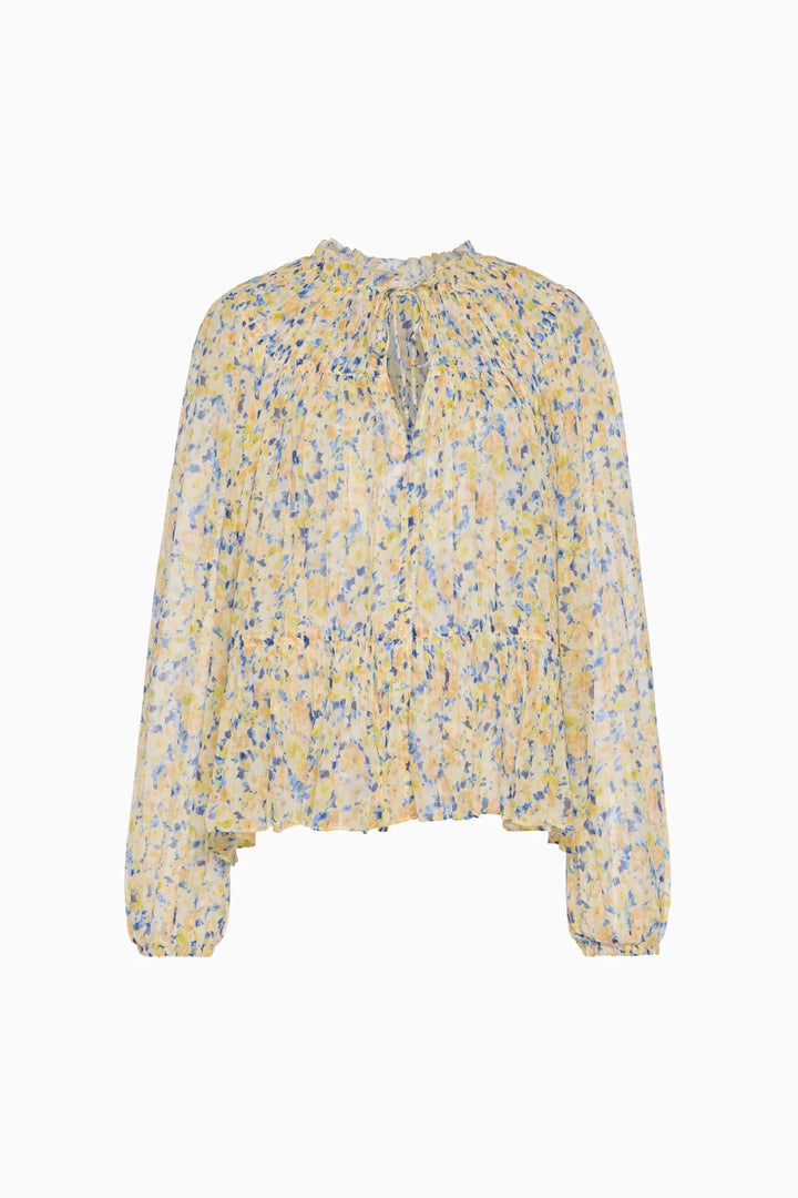 Ulla Johnson - Leandra Silk Daffodil Blouse - Kalifornia Jean Bar