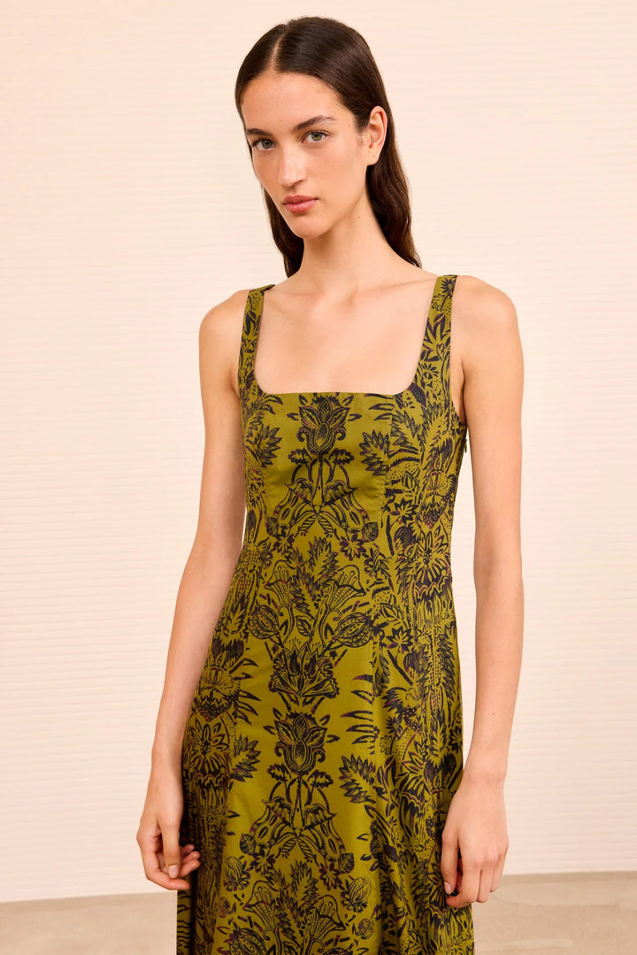 Ulla Johnson - Olive Flora Natali Tank Dress - Kalifornia Jean Bar