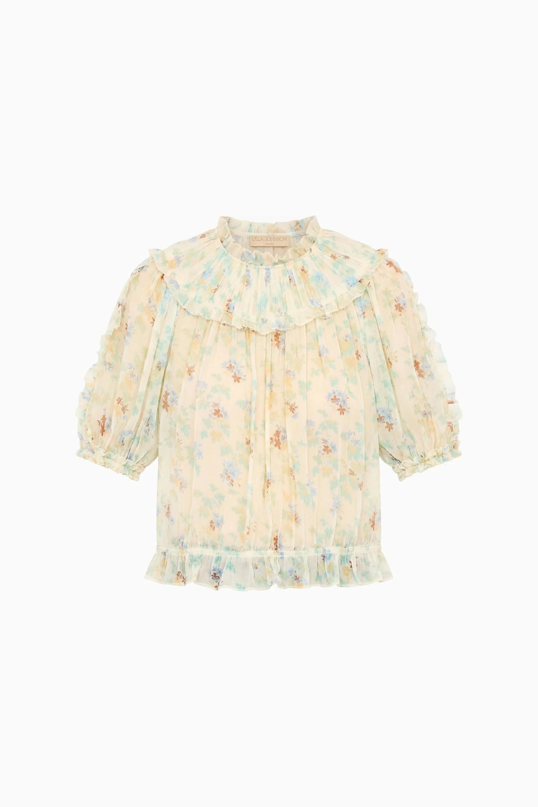 Ulla Johnson - Solenne Silk Top in Moon Petal - Kalifornia Jean Bar