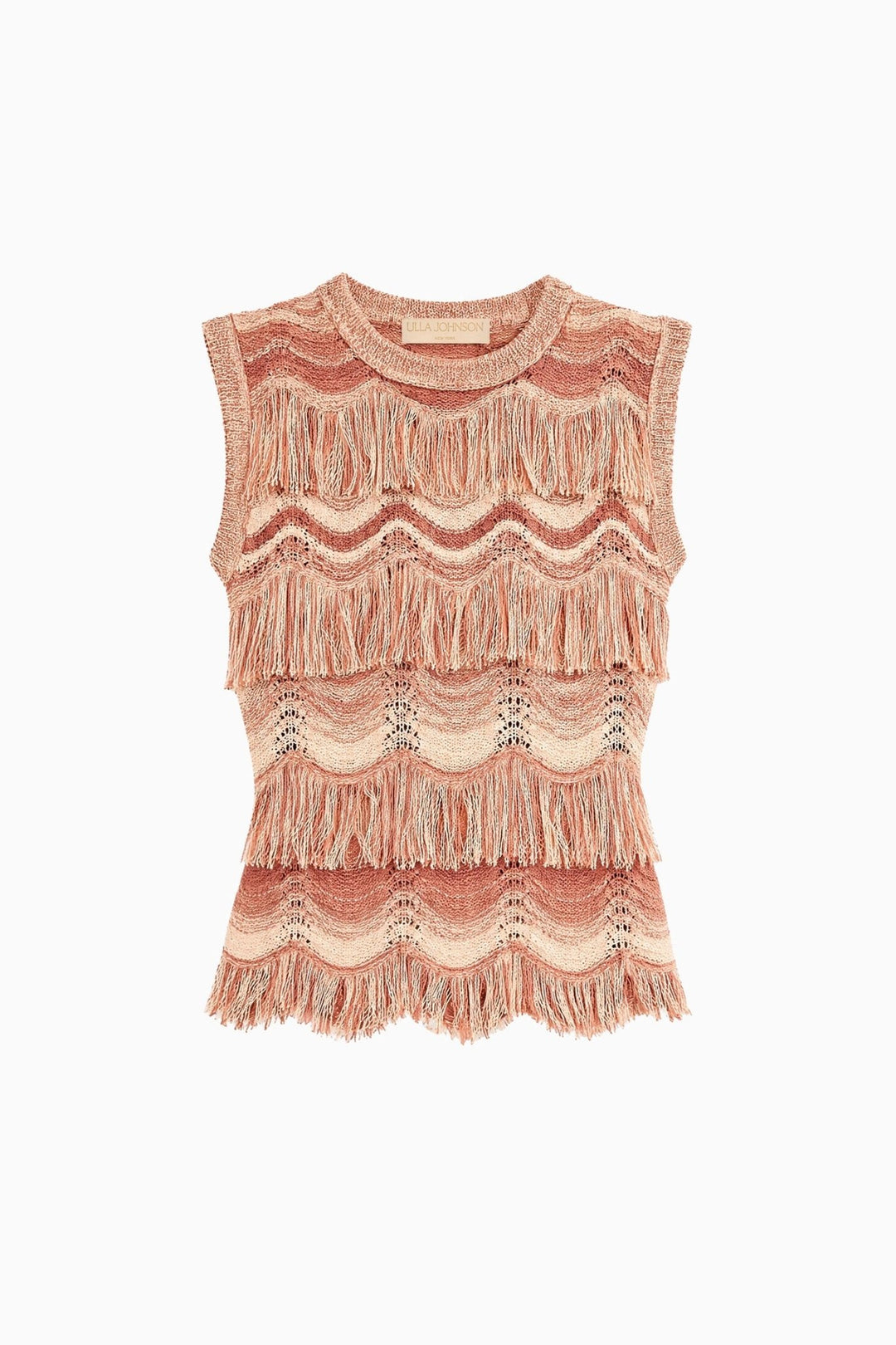 Ulla Johnson - Vida Knit Top in Terracotta Rose - Kalifornia Jean Bar