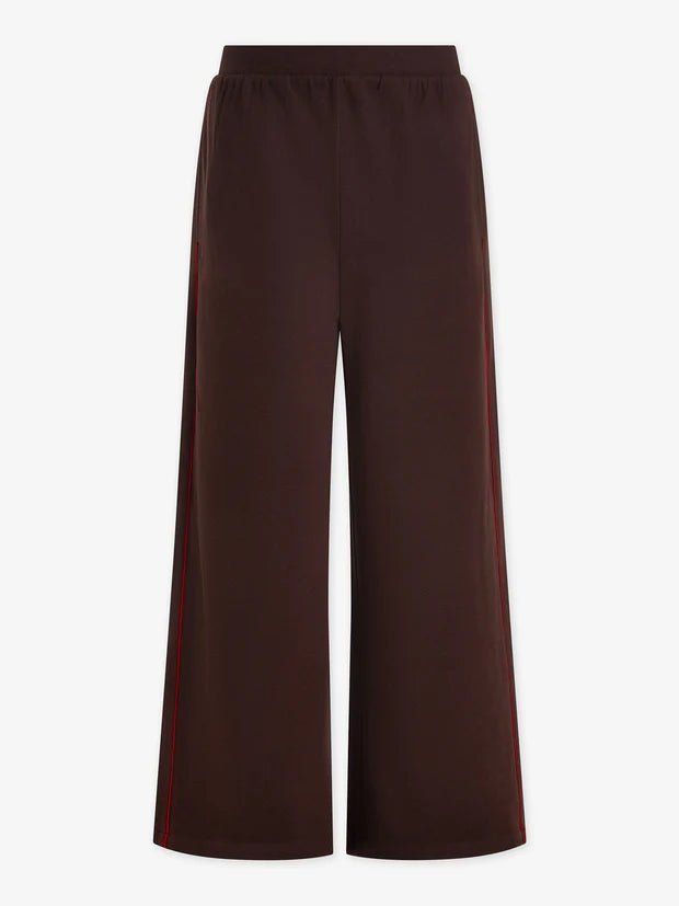 Varley - Brushed Rib Wide Leg Pant 30" Red Chocolate Marl/Red Dahlia - Kalifornia Jean Bar