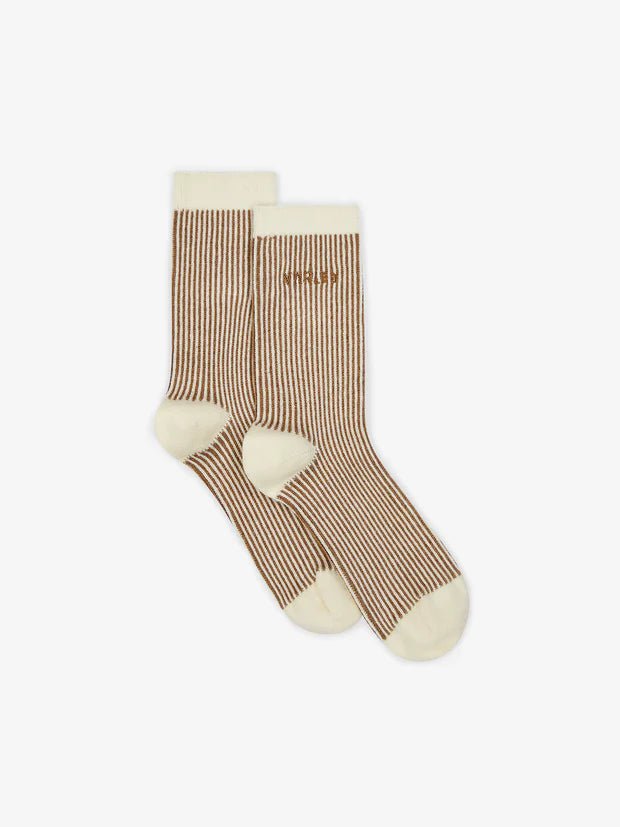 Varley - Ormand Plush Stripe Sock Roasted Pecan - Kalifornia Jean Bar