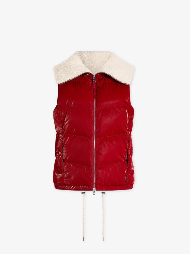 Varley - Red Dahlia Brock Puffer Gilet Vest - Kalifornia Jean Bar