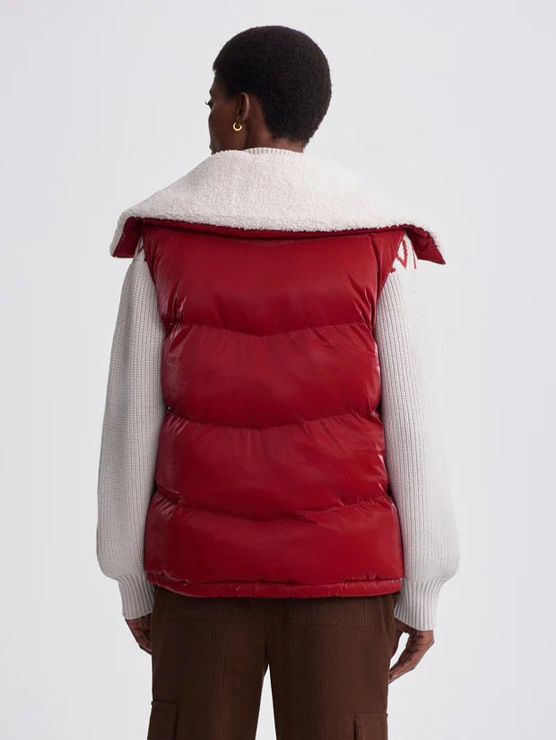 Varley - Red Dahlia Brock Puffer Gilet Vest - Kalifornia Jean Bar