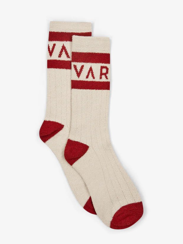 Varley - Spencer Sock Sandshell/Red Dahlia - Kalifornia Jean Bar