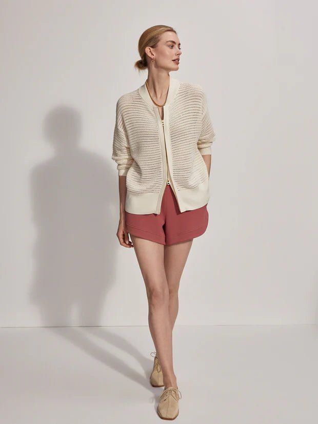 Varley - Ward Knit Jacket Egret - Kalifornia Jean Bar