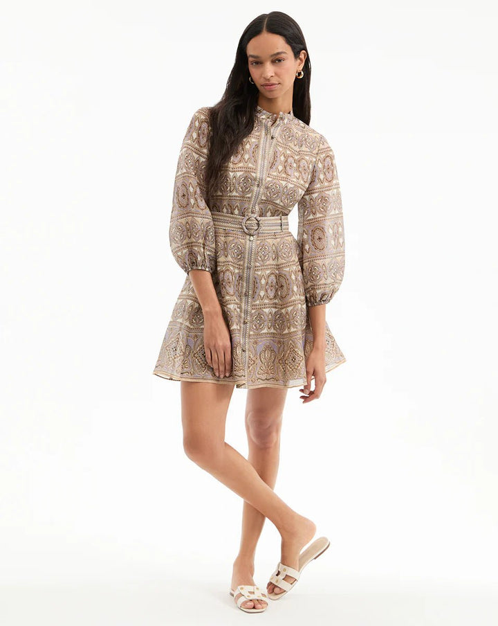 Veronica Beard - Kumar Dress in Stone Khaki - Kalifornia Jean Bar