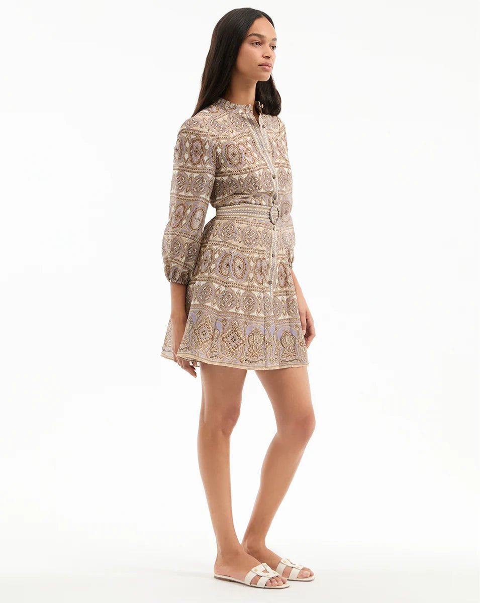 Veronica Beard - Kumar Dress in Stone Khaki - Kalifornia Jean Bar