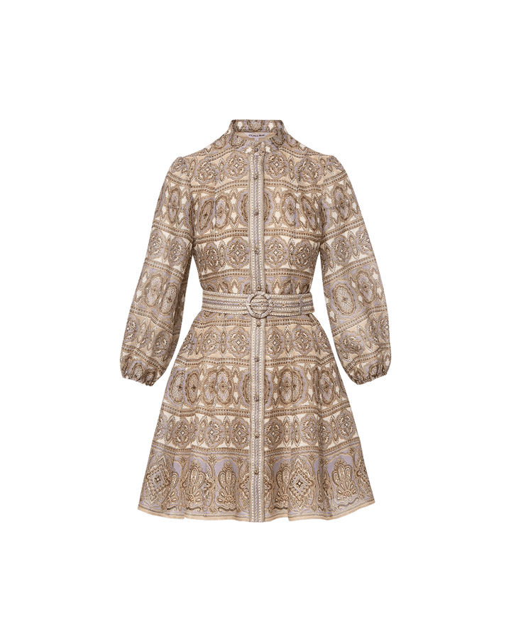 Veronica Beard - Kumar Dress in Stone Khaki - Kalifornia Jean Bar