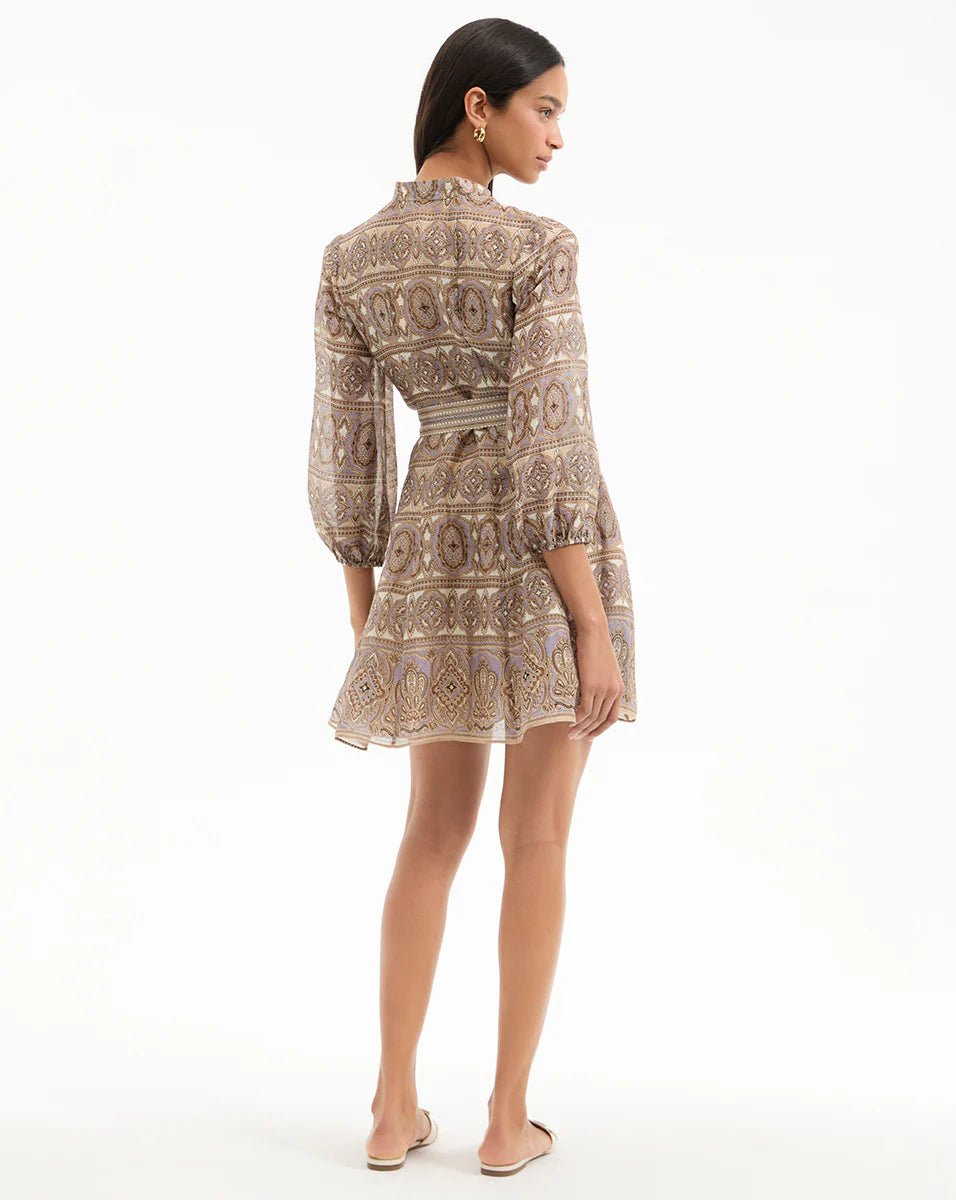 Veronica Beard - Kumar Dress in Stone Khaki - Kalifornia Jean Bar
