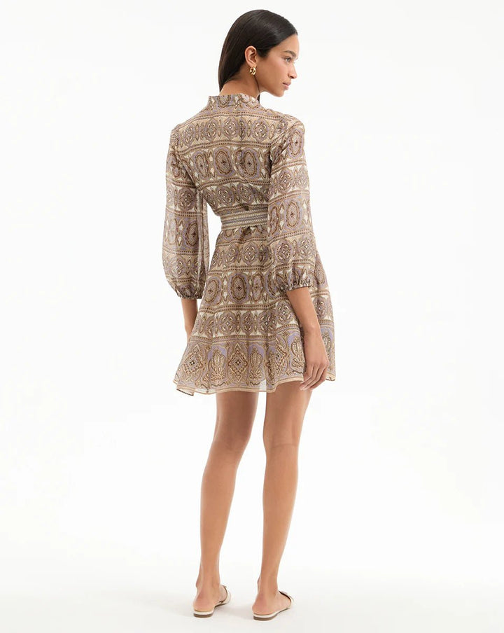 Veronica Beard - Kumar Dress in Stone Khaki - Kalifornia Jean Bar