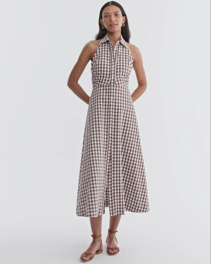 Veronice Beard - Mackey Dress in Light Chickory/Dove - Kalifornia Jean Bar