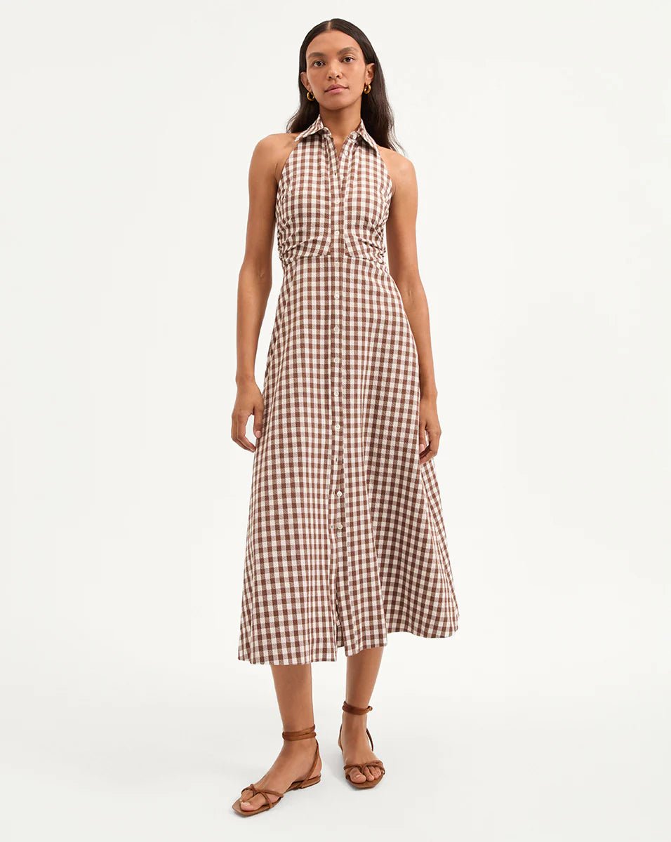 Veronice Beard - Mackey Dress in Light Chickory/Dove - Kalifornia Jean Bar