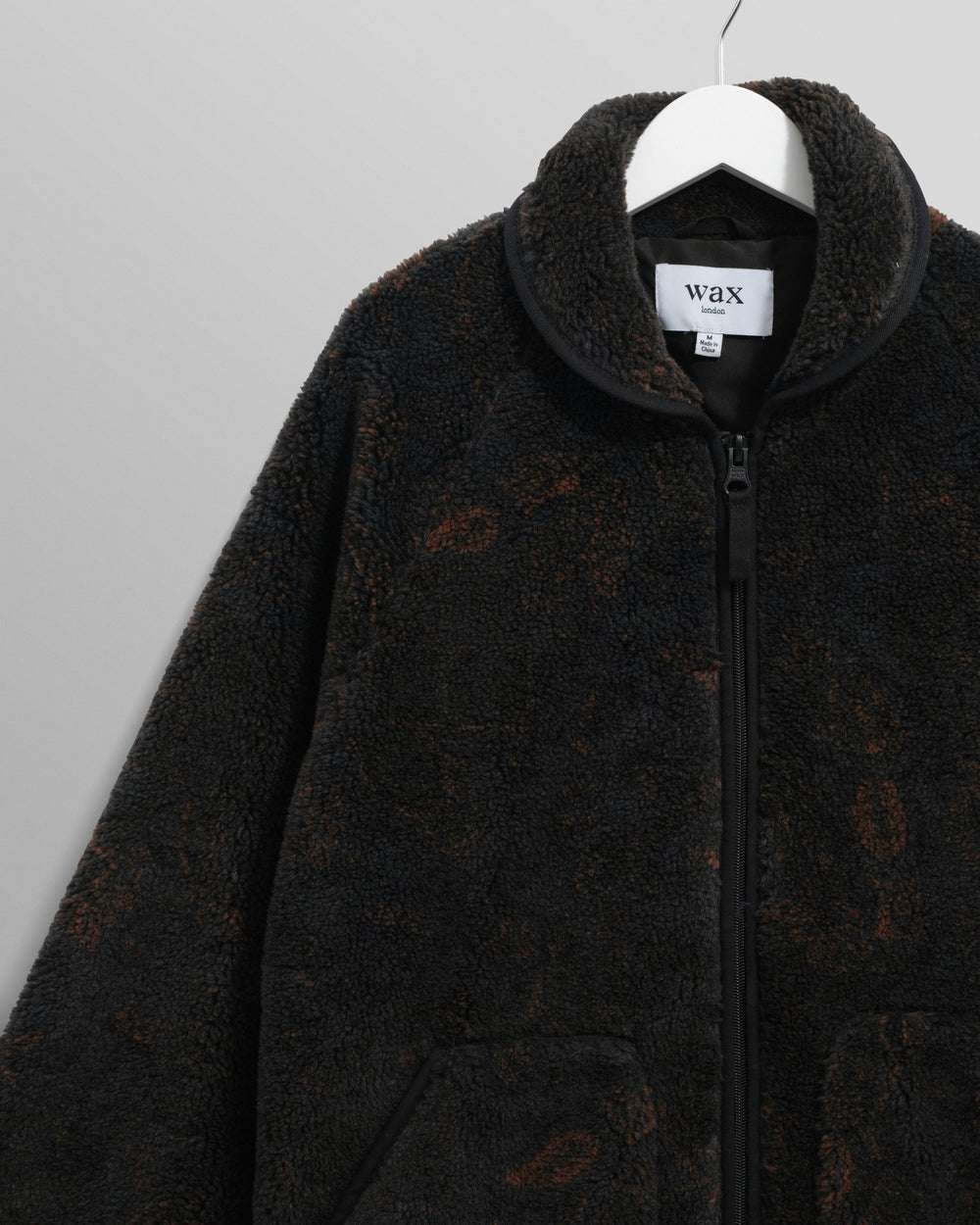 Wax London - Black/Brown Paisley Tate Fleece - Kalifornia Jean Bar