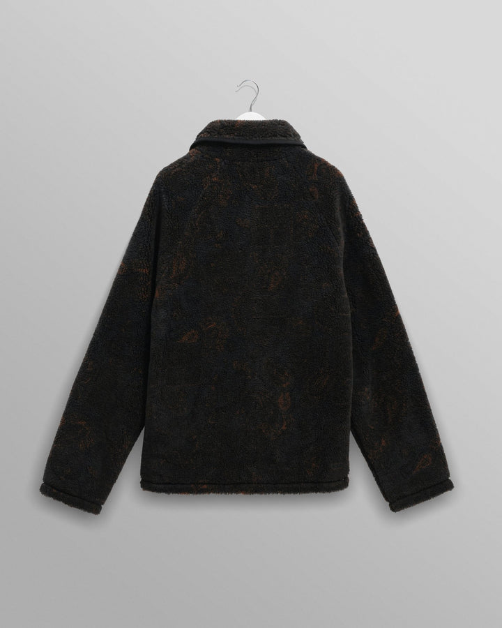 Wax London - Black/Brown Paisley Tate Fleece - Kalifornia Jean Bar