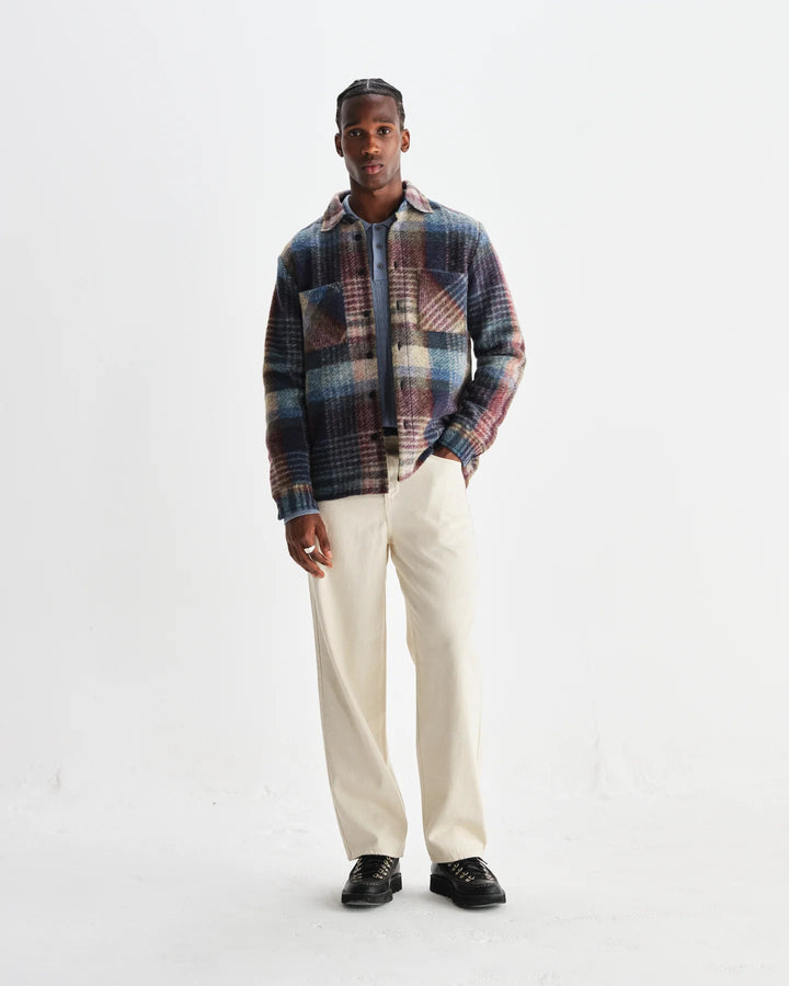 Wax London - Blue Multi Whiting Overshirt - Kalifornia Jean Bar